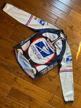 Vintage Trek USPS Cycling Unlined Windbreaker Jacket